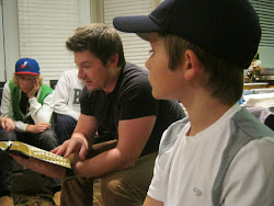 Jared reading Scriptures, then a poem from Hayden