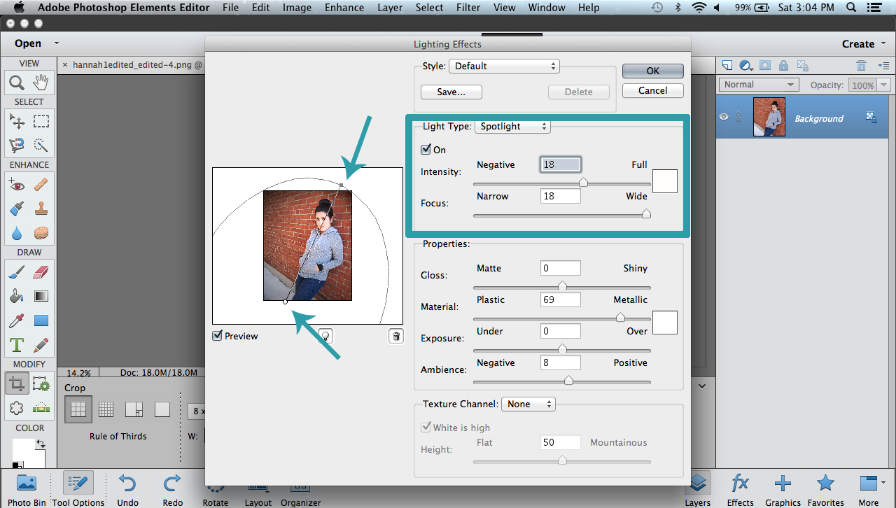 How to use Lighting Effects in Elements Mom Makes Joy