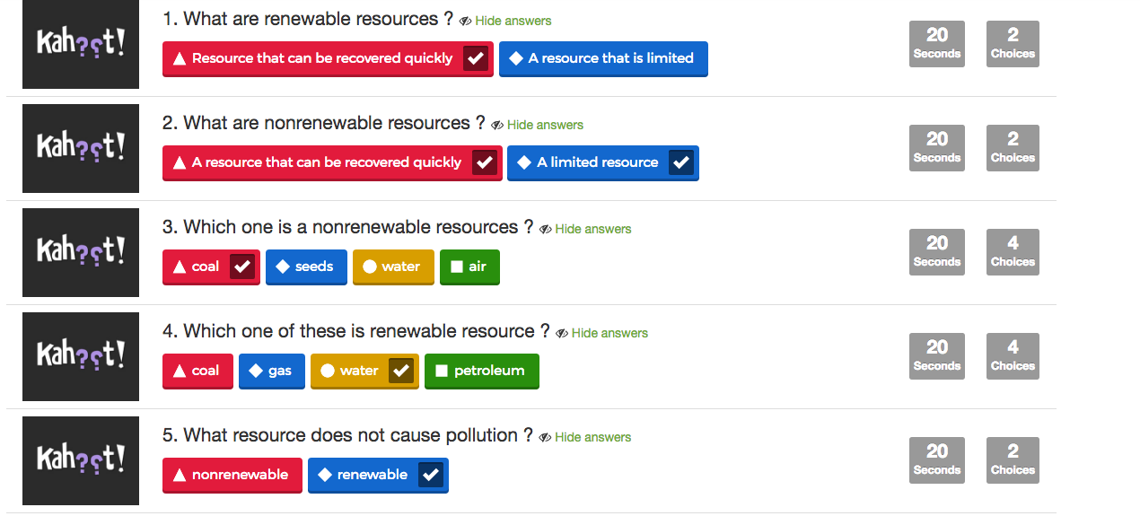 ashley lopezs science 7 blog kahoot renewable nonrenewable energy