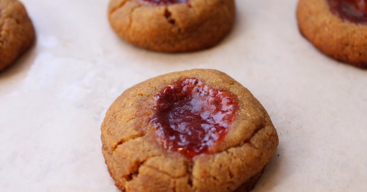 Fancy Food Thoughts Peanut Butter + Jelly Cookies (Gluten Free, Vegan