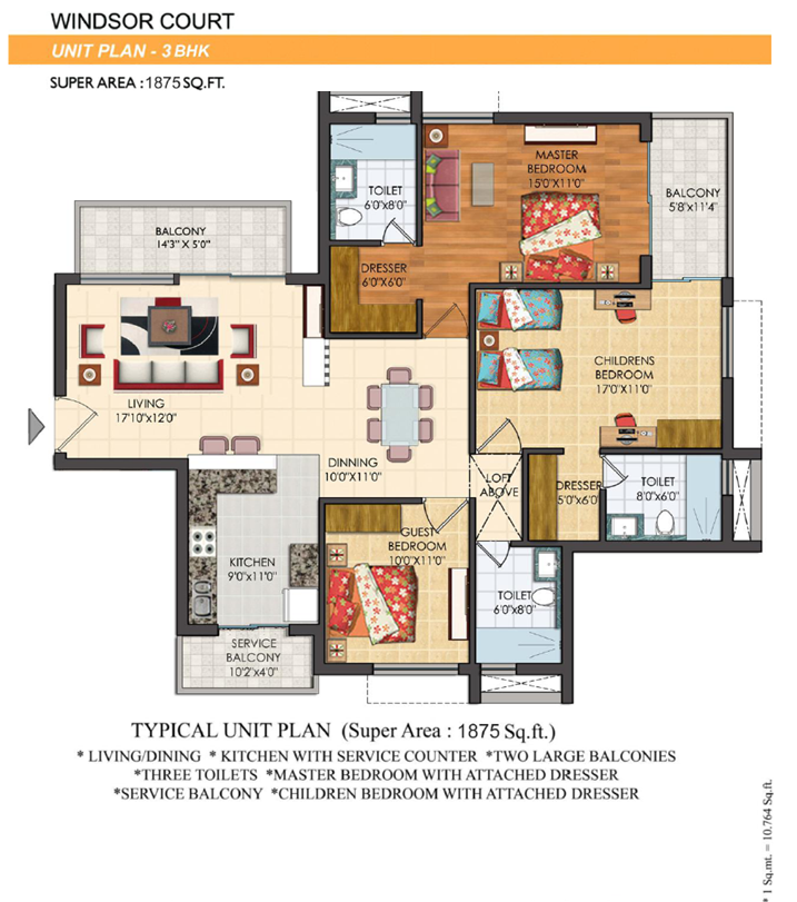 2 Bedroom Apartment Plans In India
