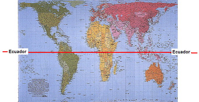 Mapa Mundi Ecuador