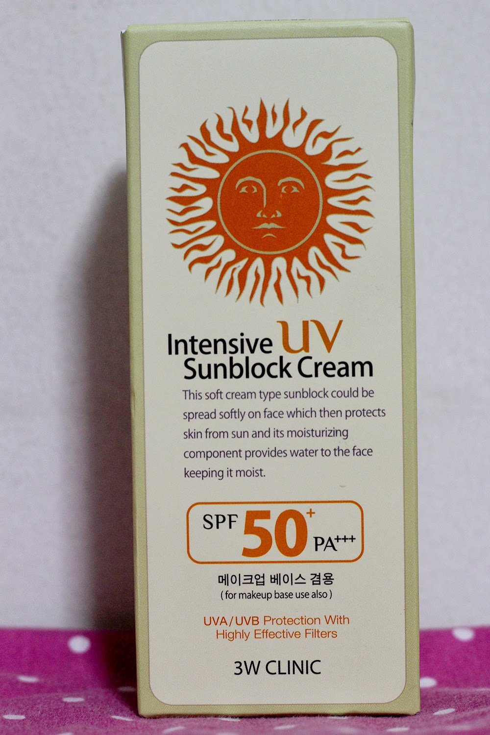 The Late Bloomer 3W Clinic Intensive UV Sunblock Cream SPF50 PA+++