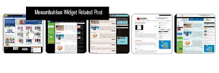 Memasang related post E1 di blogger Widget related post