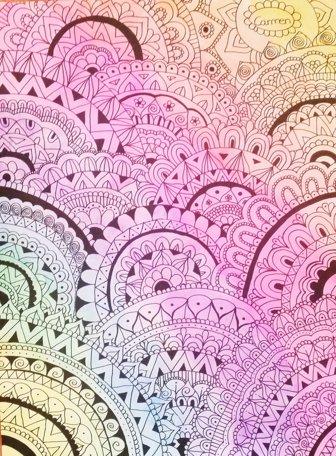 Carmen Rodríguez Art Zentangle + Acuarelas Que es Zentangle Art