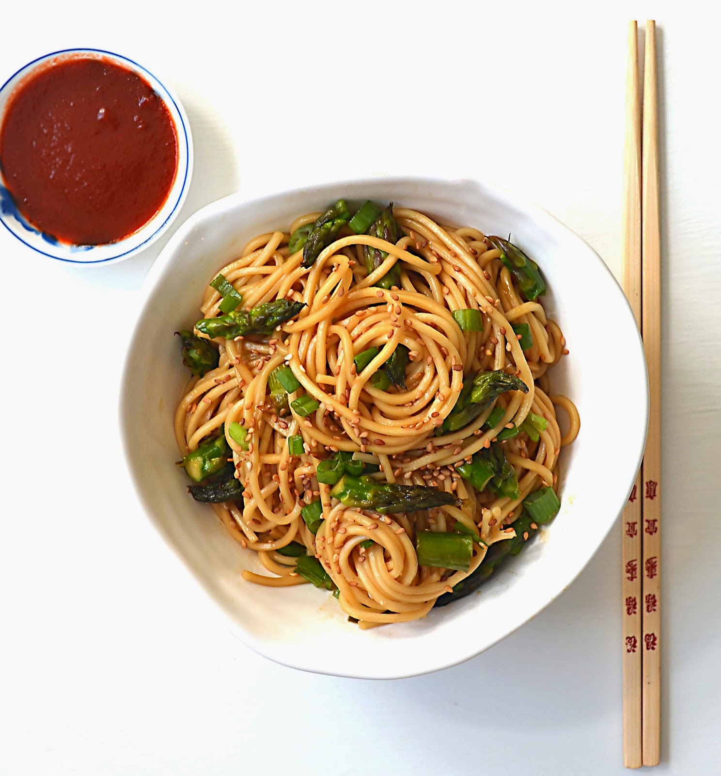 Sew French Sesame Asparagus Noodle Bowl