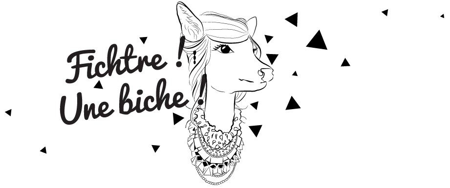 Fichtre ! une biche !  inspiration vintage rétro fripe  DIY 