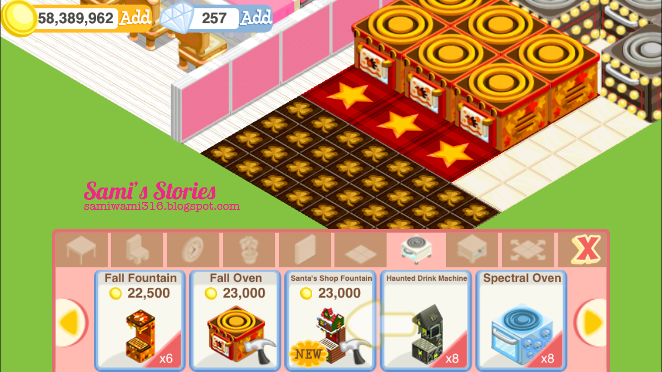 Sami's Stories Santa's Shop Fountain Parts Requirement (BS)