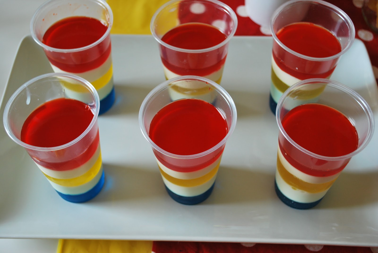 Larissa Another Day Superman Party Layer JellO Cups