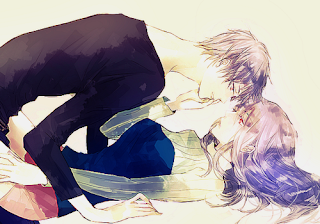 anime boy close to kiss