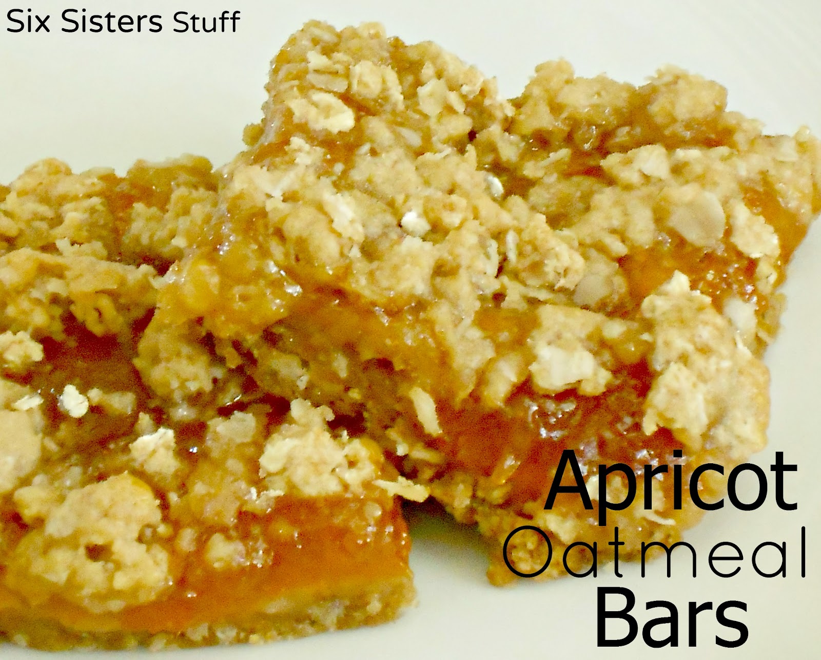 Healthy Meals Mondays Apricot Oatmeal Bars Six Sisters' Stuff