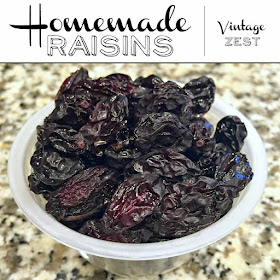 Homemade Raisins on Diane's Vintage Zest #recipe #food #healthy