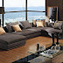modern living room design with wooden floor 