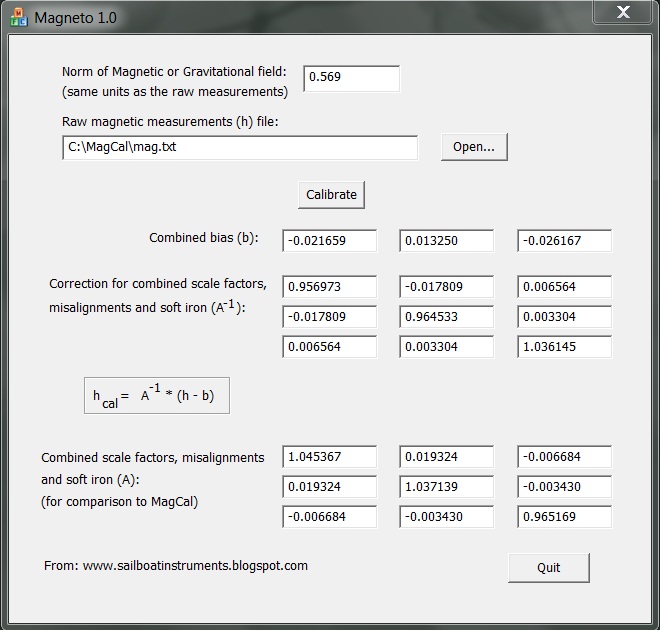 Sailboat Instruments Improved calibration (Part 2)