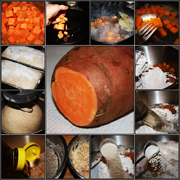 Whole Wheat Sweet Potato Bread with Honey