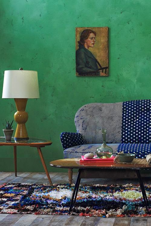 7 ideas de decoración de salas en verde