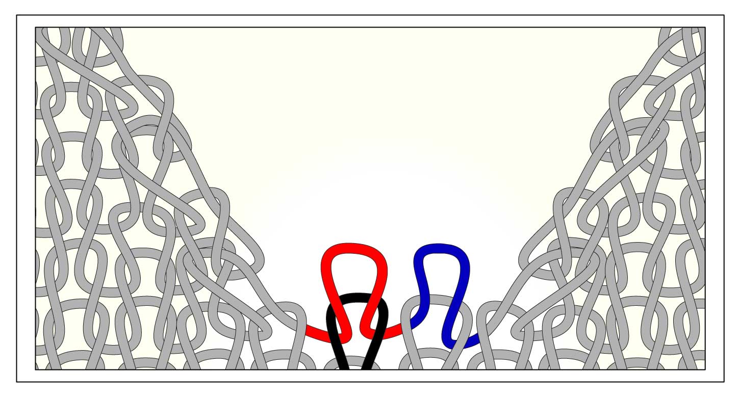 TECHknitting: V-necks--that loose stitch at the bottom and how to get rid of it