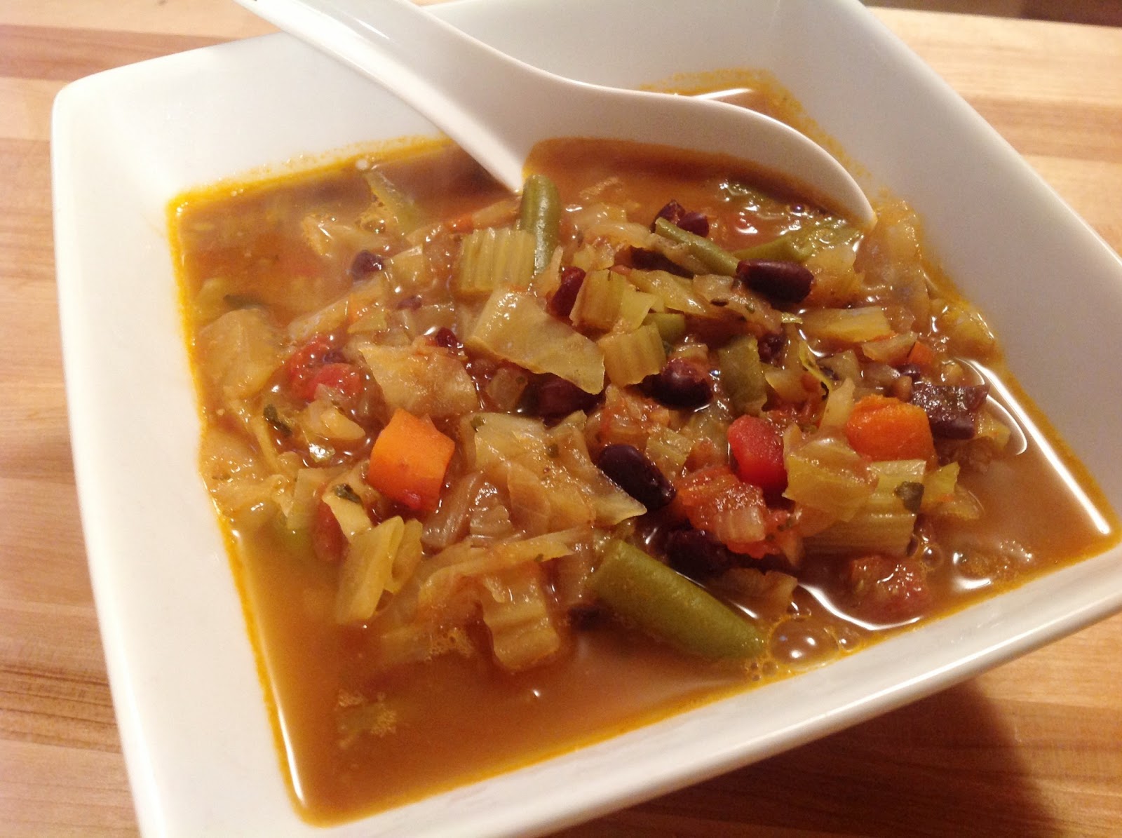 The "V" Word Black Bean Cabbage Soup