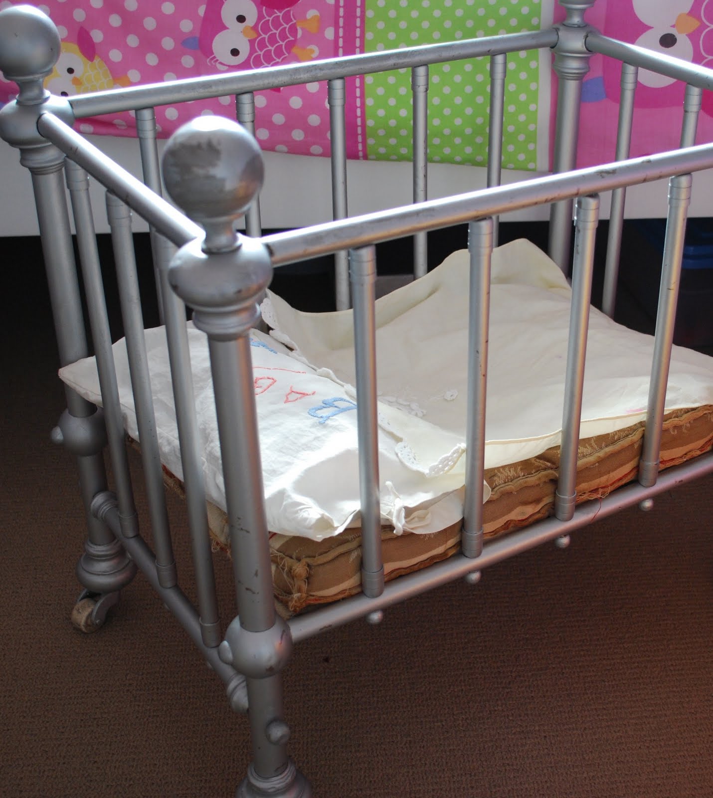 Cotton And Card Vintage Dolls Cot