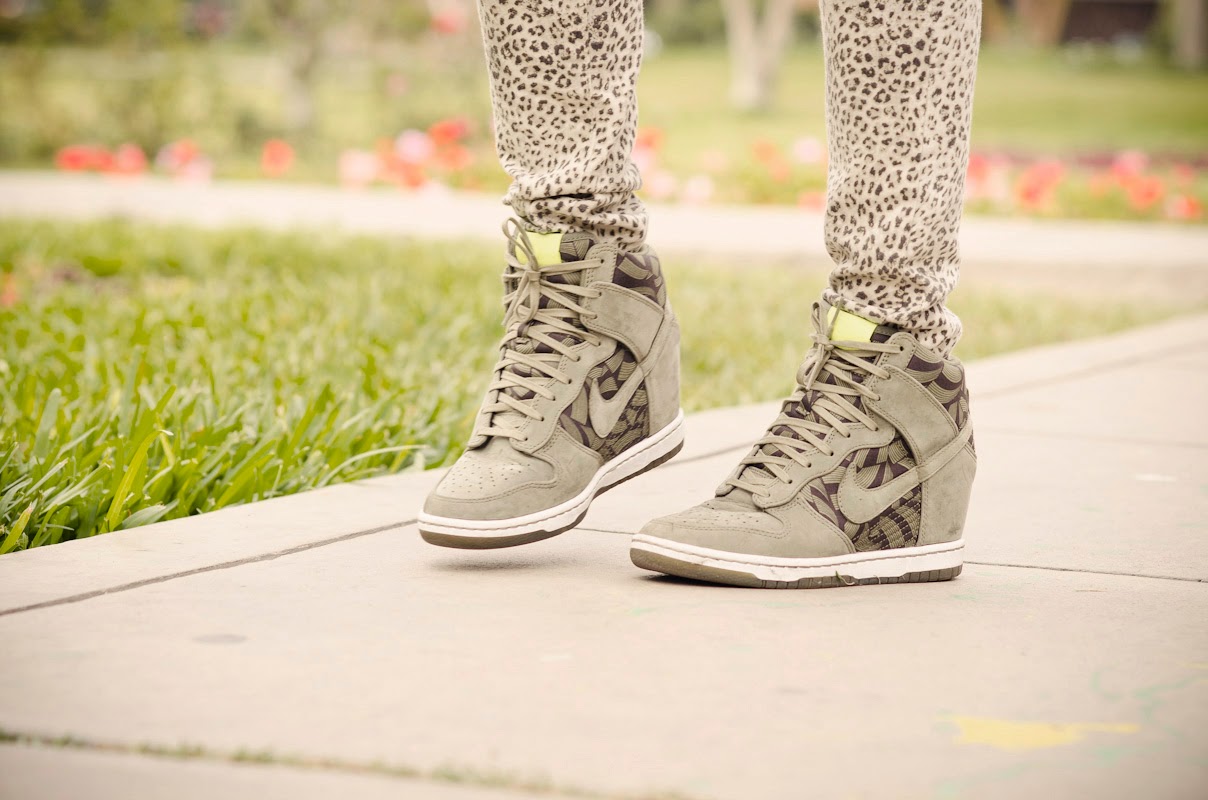 nike dunk high mujer dorados
