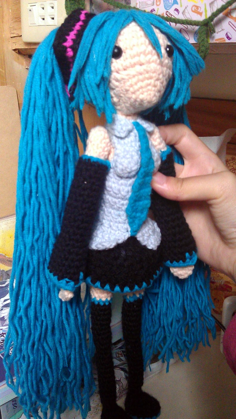 Crochet Fangirl Hatsune Miku Free Amigurumi Pattern