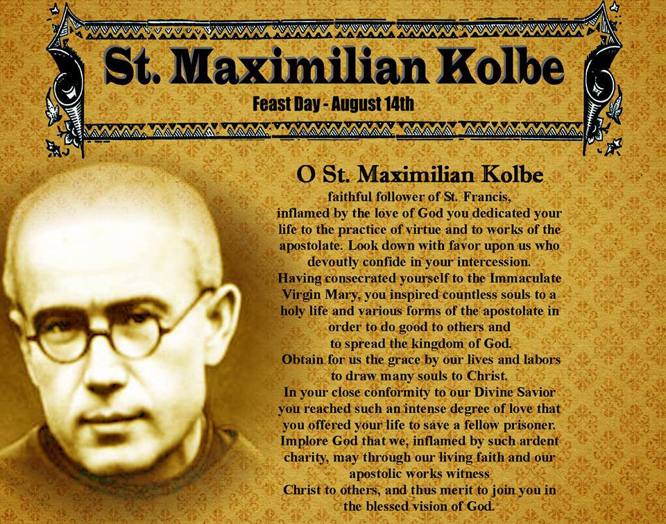 Best St Maximilian Kolbe Quotes in the world Check it out now 