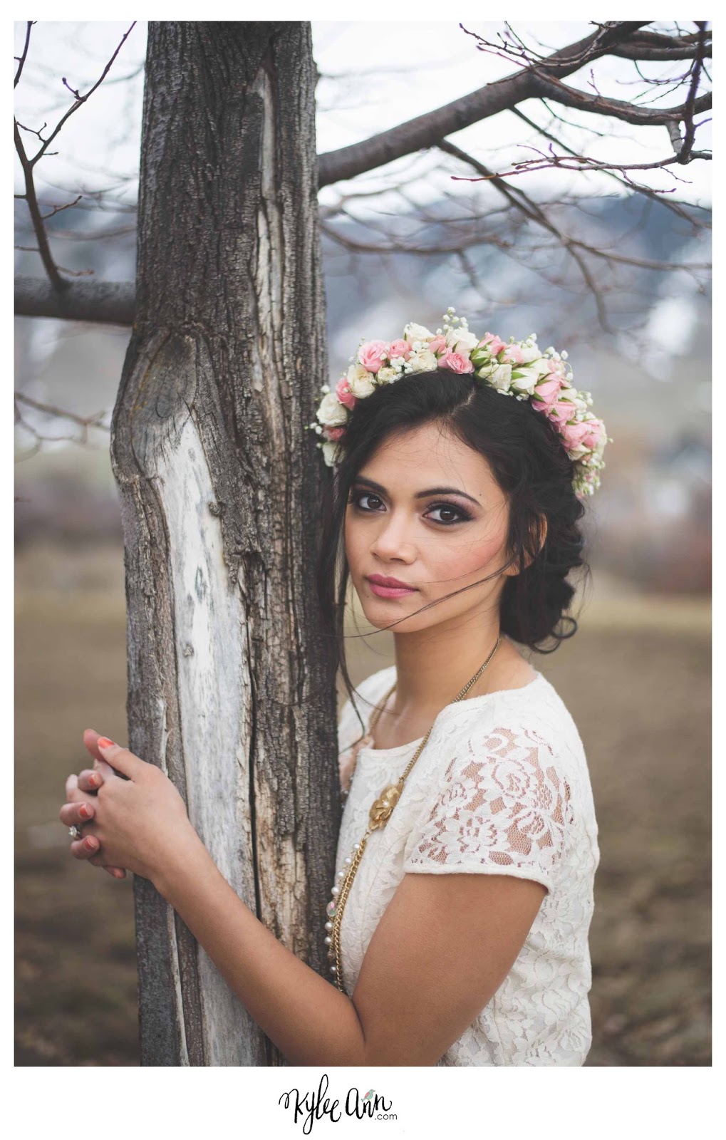 Logan Utah Wedding Photographer Flower Crown Bride Kylee Ann