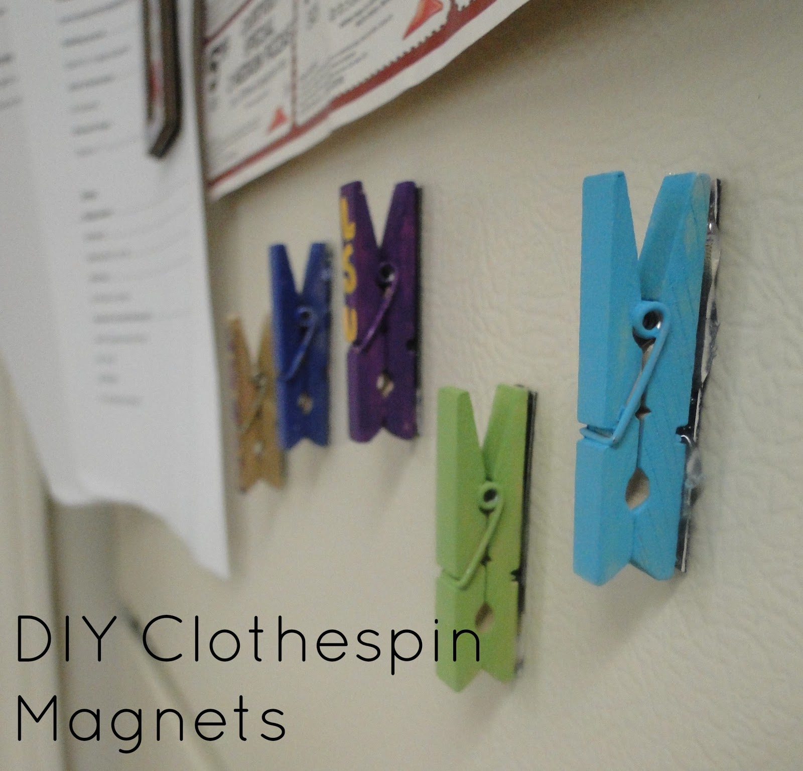 Domestically Modern DIY Clothespin