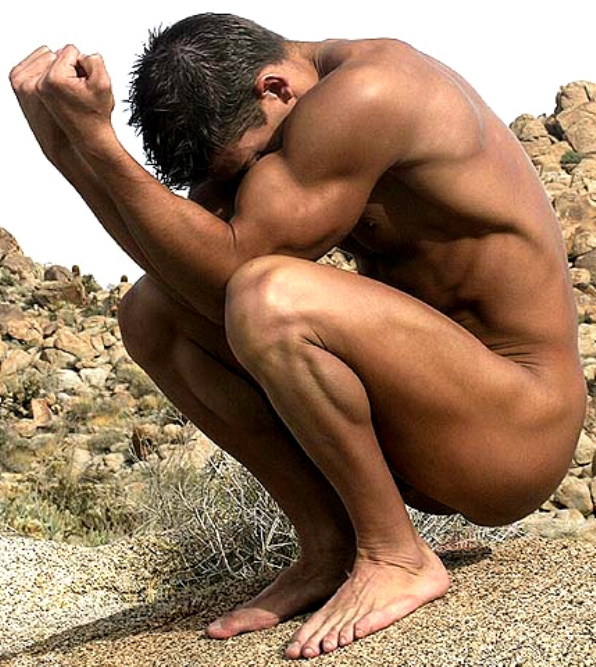 Male nude from behind