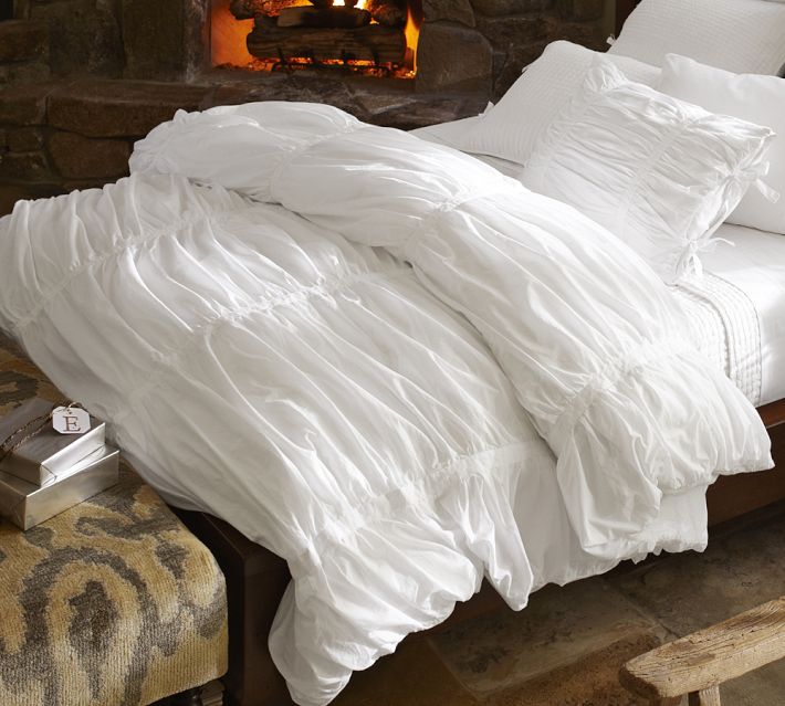 The Thrifty Abode Dead Ringer Pottery Barn Hadley Ruched Duvet Cover