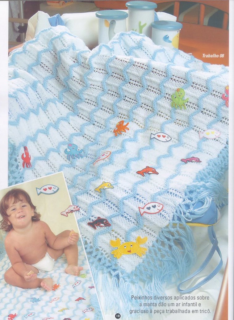 Mantitas para bebé dos agujas Imagui