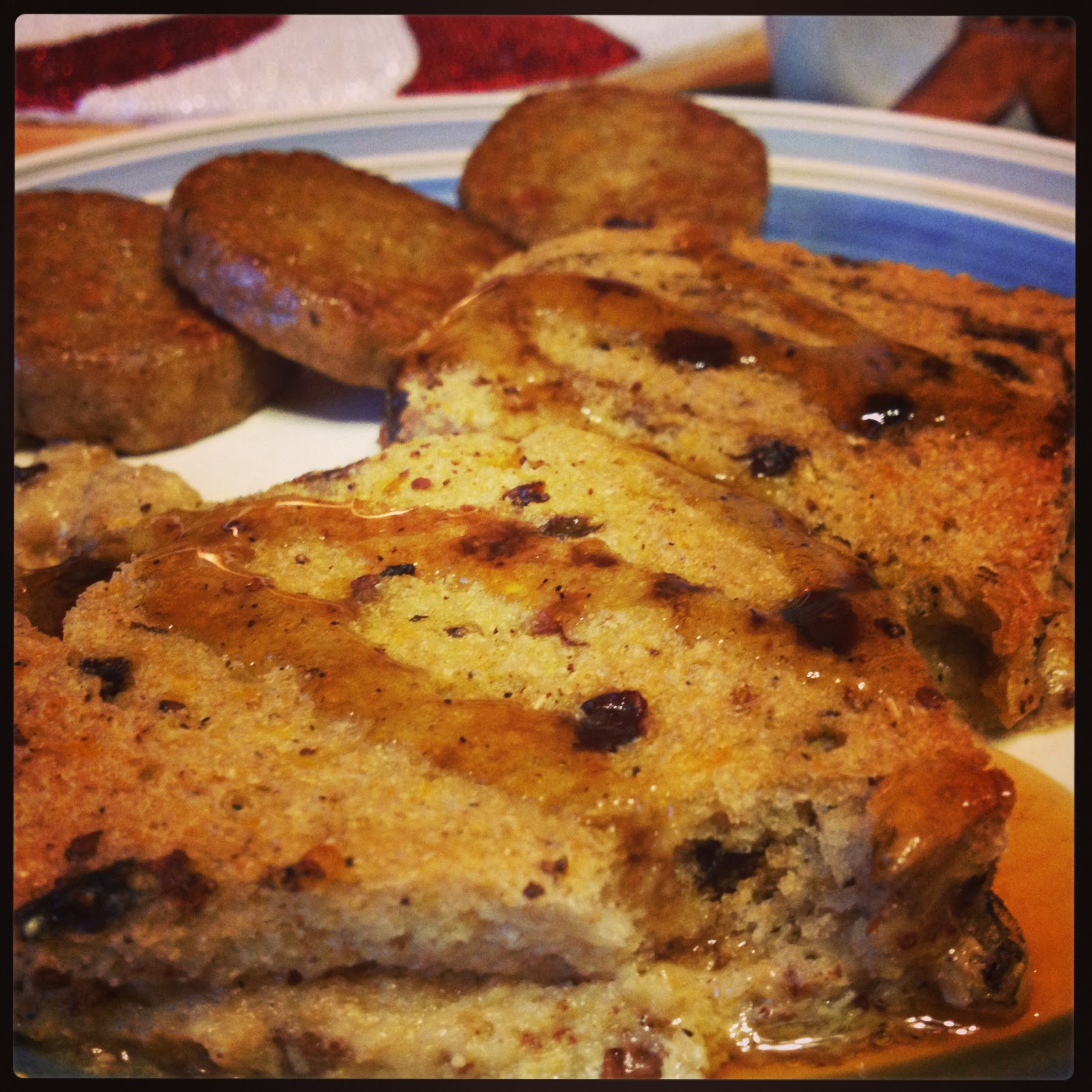 Vegan Road Runner Silk Nog Baked French Toast
