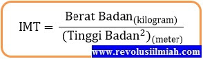 Perhitungan IMT revolusiilmiah.com - Perhitungan IMT