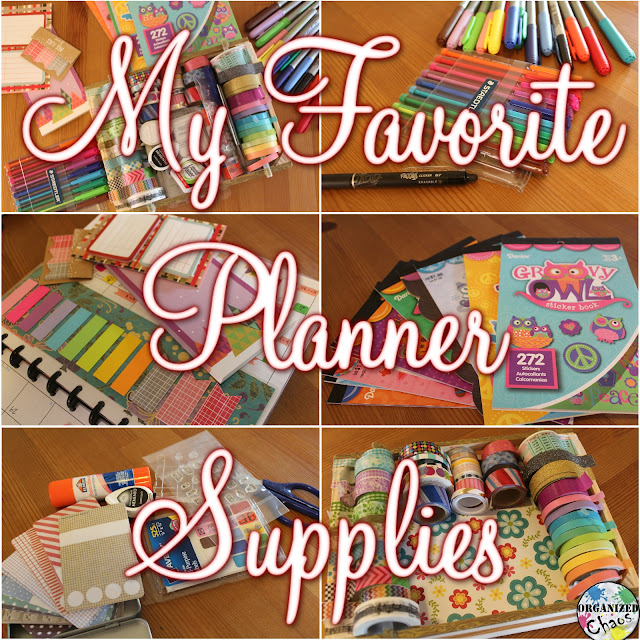 Mommy Monday my favorite planner supplies Organized Chaos