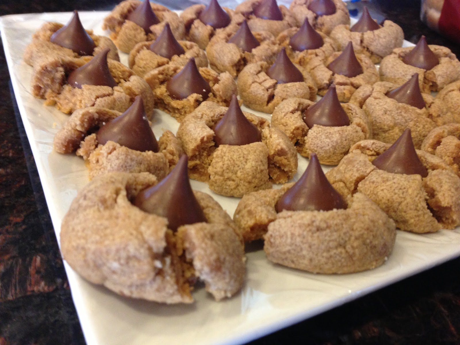 Designs by Meghna Flourless Peanut Butter Kiss Cookies