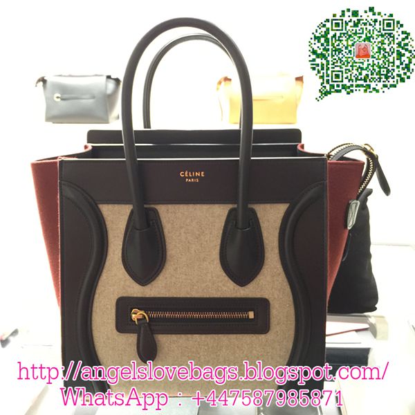 celine luggage wool tote