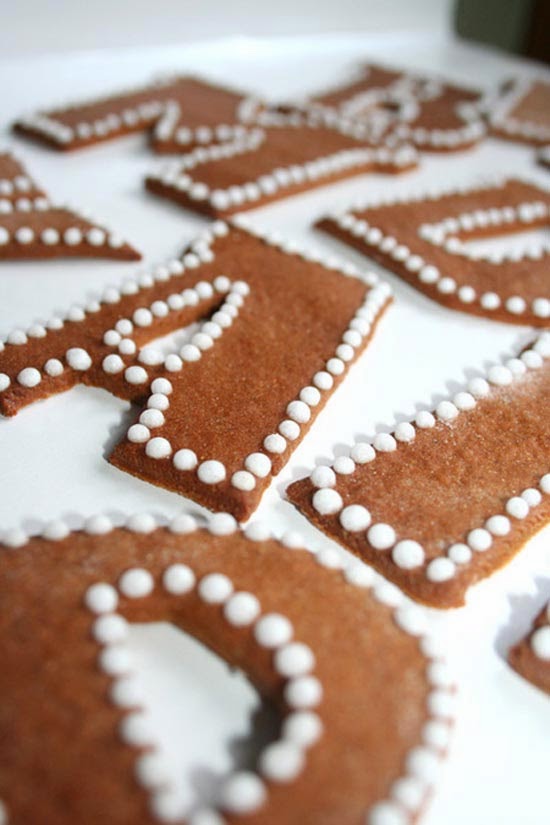 Gingerbread Typography Gingerbread Typography