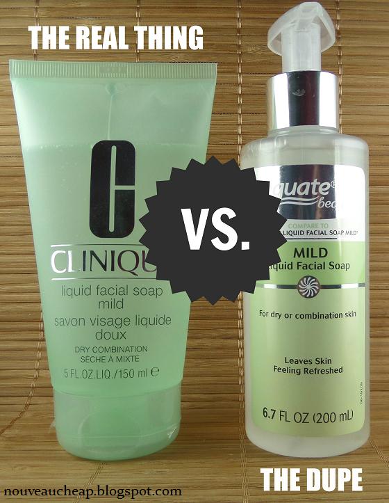 Review Equate Mild Liquid Facial Soap to Clinique Liquid