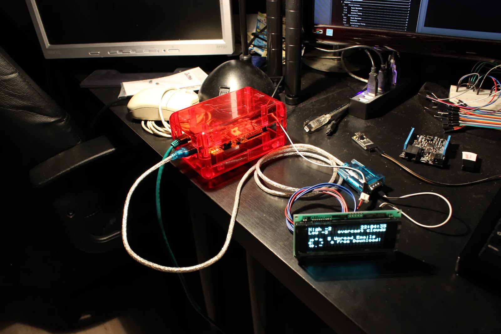 The Resistor Network Vacuum Fluorescent Display Alarm Clock