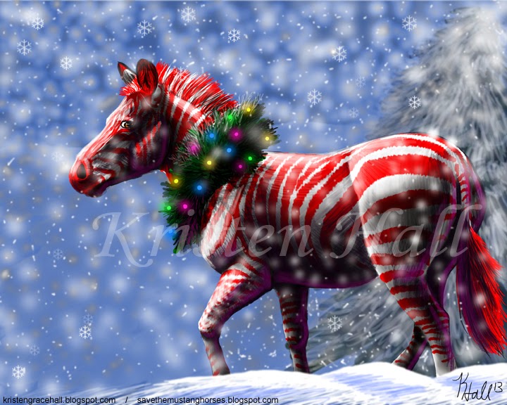 MonocerosArts Candy Cane Zebra