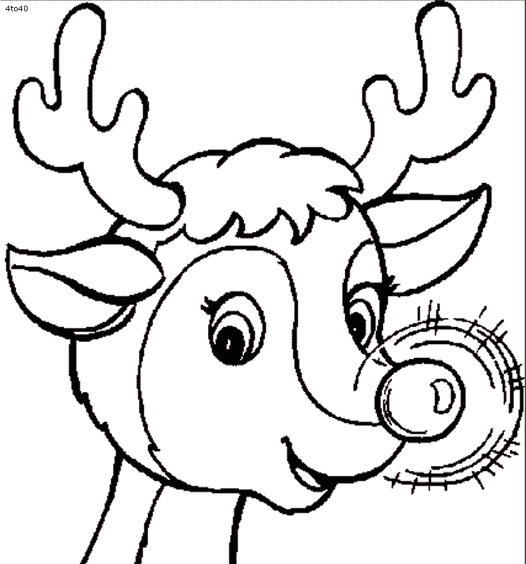 11 Rudolph Reindeer Coloring Pages >> Disney Coloring Pages