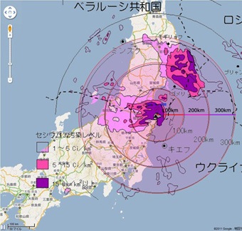 チェルノブイリ 日本 へ の 影響