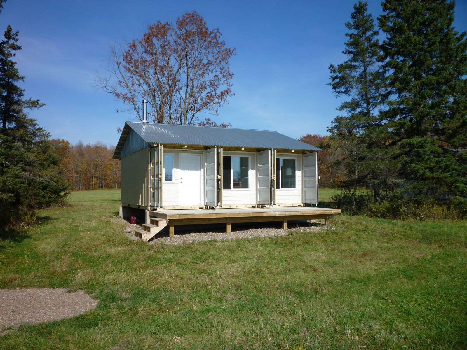 Shipping Container Homes Tin Can Cabin In Northern Wisconsin