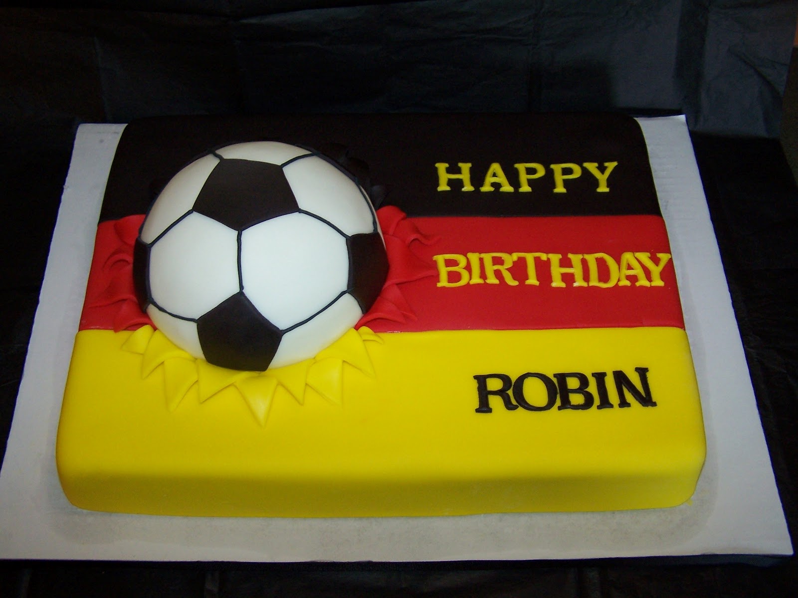 Edee's Custom Cakes Germany Soccer Birthday