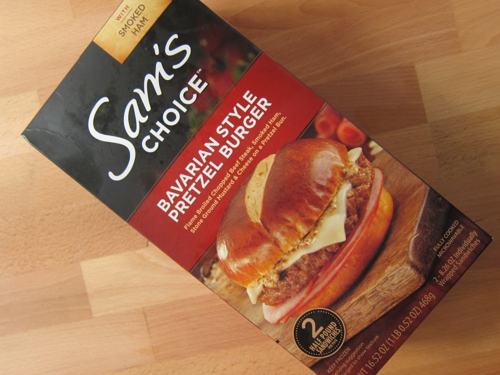 Frozen Friday Sam's Choice Bavarian Style Pretzel Burger Brand Eating
