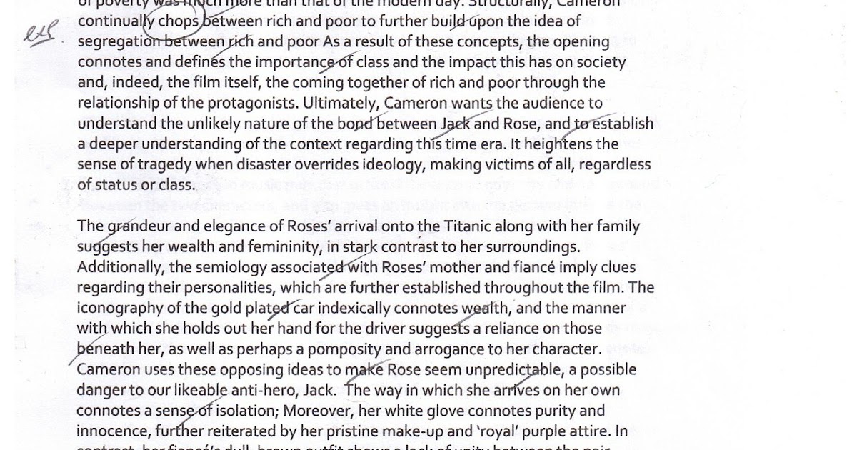 Titanic essay