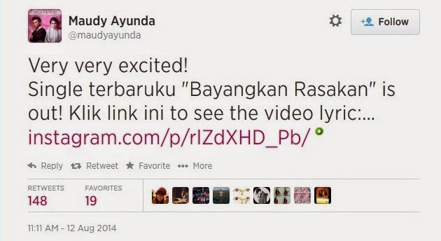 Maudy Ayunda meluncurkan video lirik Bayangkan Rasakan Maudy Ayunda meluncurkan video lirik Bayangkan Rasakan