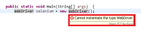 cannot instantiate interface in java