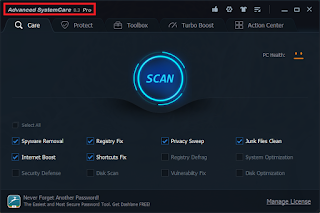 Advanced SystemCare PRO 8.3 with Serial Key License Direct links