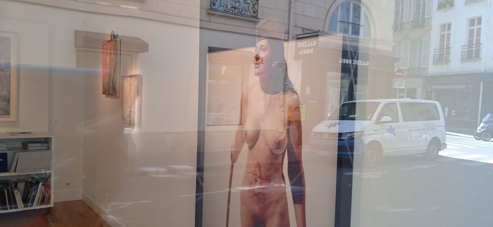 Marina nude in paris corner seine and beauxarts